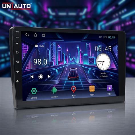 Uniauto 9-Inch 4K Android Car Stereo | Wireless Android Auto & Apple C
