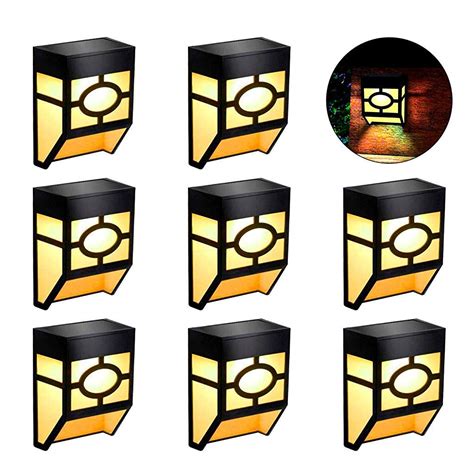 HASTHIP® Solar Wall Lights Outdoor, Solar Led Waterproof Lighting for ...