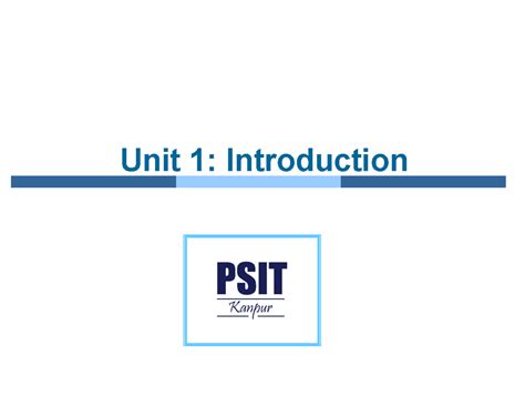 OS Unit 1 part 1 - Unit 1: Introduction What is an Operating System ...