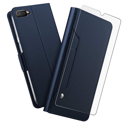 case, Homory Skin Skin Built-in Stand Function for – Blue Leather ...