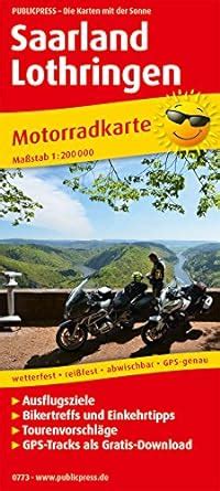 Buy Saarland - Lorraine, motorcycle map 1:200,000 Book Online at Low ...