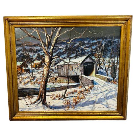 New York City 5th Avenue Empire State Impressionist Winter Scene Oil ...