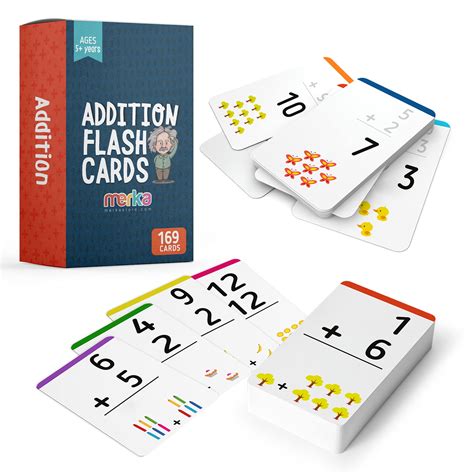 Buy merka Addition Flash Cards for Kids Math Facts Flash Cards ...