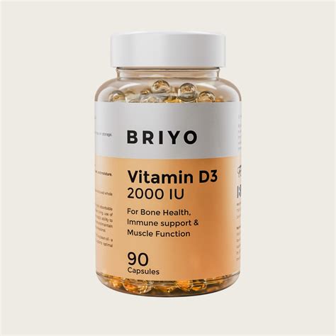 Briyo Vitamin D3 2000 IU - High-Potency Bone Support Formula – Briyo ...