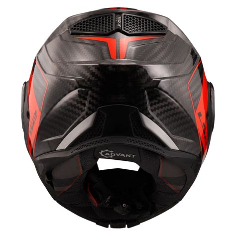 LS2 FF901 ADVANT X CARBON MODULAR HELMET- FUTURE RED – BikeFormers