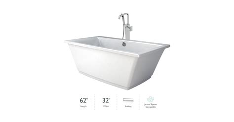 Jacuzzi MX75959 Fia 62" Free Standing Soaking Bathtub with NW55827 Tub ...