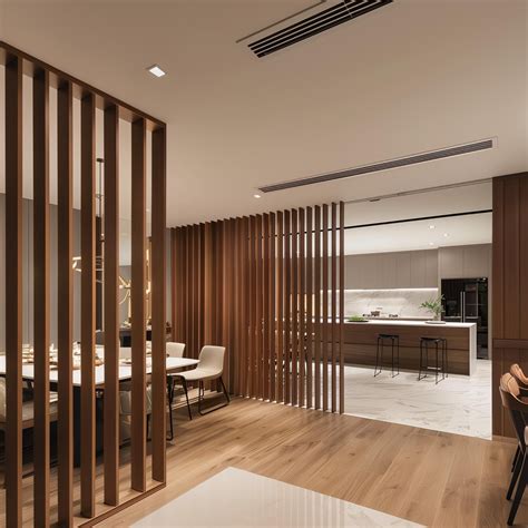 Wood Slat Room Divider