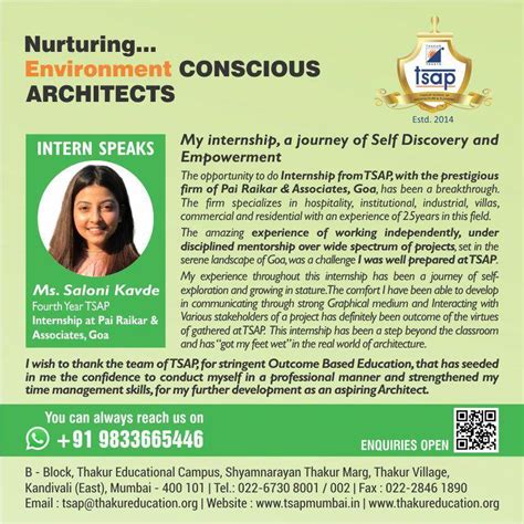 Intern Speaks at TSAP | Experiences and Reviews