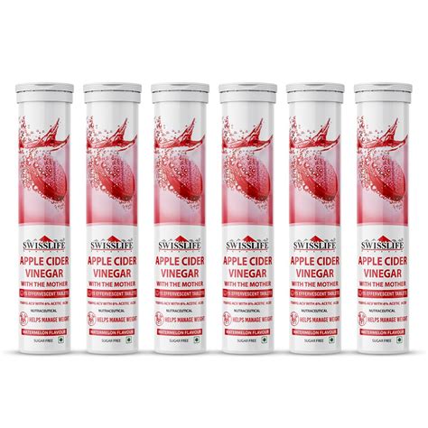 SwissLife Forever Apple Cider Vinegar 750 mg Effervescent Tablets | wi ...