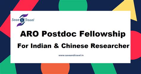 ARO Postdoctoral Fellowships 2019- India and China