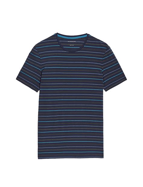 Buy Supima® Cotton Blend Striped T-Shirt Vest at Marks & Spencer