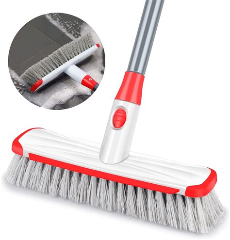 Amazon.com: YONILL Deck Brush with Long Handle - Floor Scrub Brushes ...