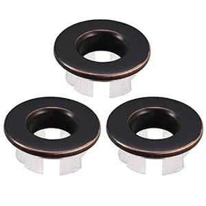 uxcell Sink Basin Trim Overflow Cover Copper Insert in Hole Round Caps ...