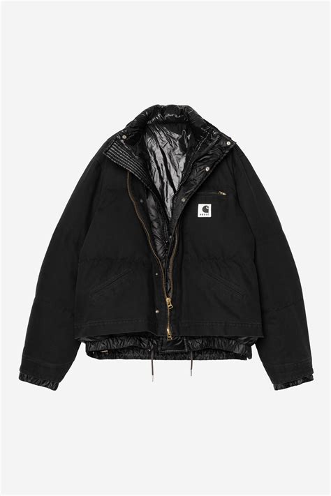 Carhartt WIP sacai x Carhartt WIP Washed Duck Puffer Jacket, Sacai ...