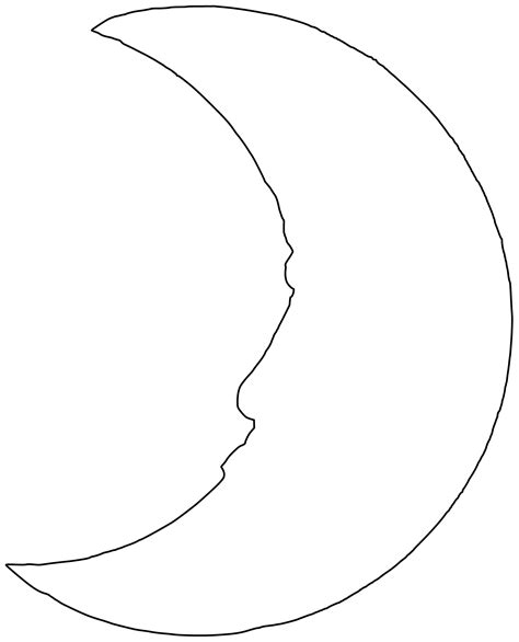 Shape of Crescent Moon | Free Printable Papercraft Templates