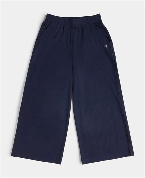 Buy Super Combed Cotton Elastane Stretch Relaxed Fit Culottes - Navy ...
