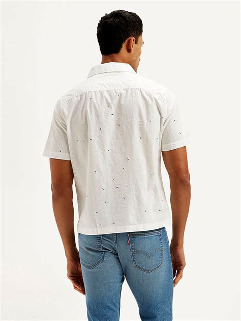 Men's Resort Collar Embroidered Relaxed Fit Shirt – Levis India Store