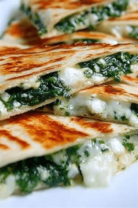 Spinach and Feta Quesadillas: Easy & Delicious Recipe - Recipe by Katherine