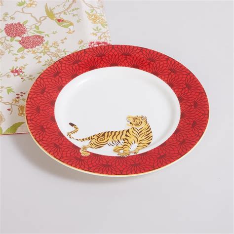 Buy Tiger Tales Rimmed White Bone China Side Plate - 21cm from Home ...