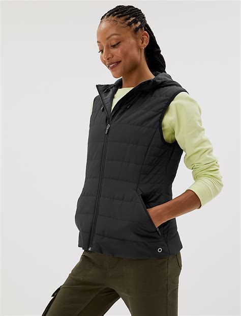 Buy Lightweight Padded Hooded Gilet at Marks & Spencer
