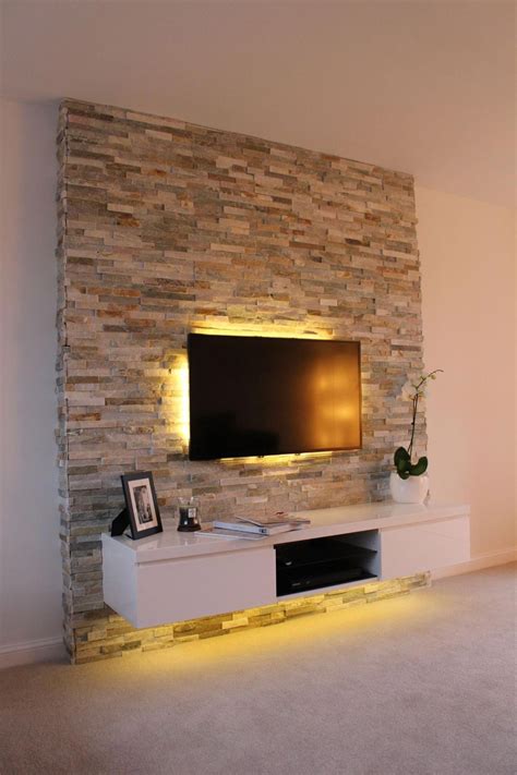 living room accent wall ideas with tv
