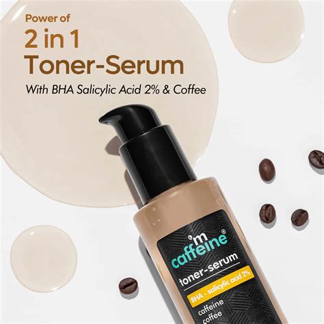 Buy MCAFFEINE TONER SERUM- BHA SALICYLIC ACID-2% & COFFEE Online & Get ...