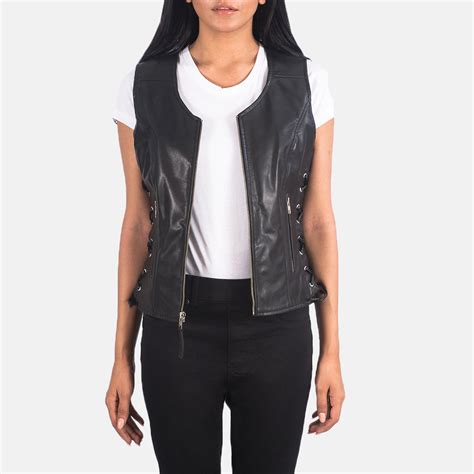 Vanda Leather Biker Vest – Good Leather Garments