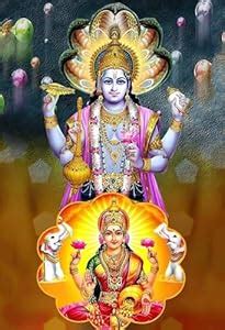 wallpics® lord laxmi vishnu Religious Wall Poster (24 x 36 inch ...