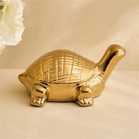 Buy Stellar Celestial Orel Porcelain Ribbed Turtle Figurine from Home ...