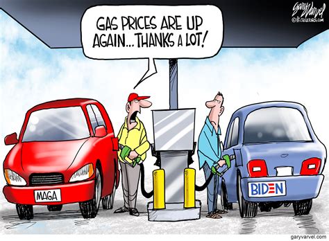 Political Cartoon U.S. biden trump gas prices | The Week