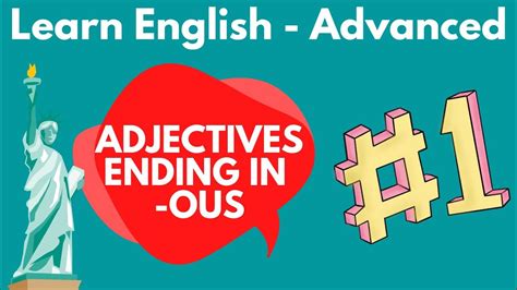 Adjectives ending with "-ous" - learn advanced English words # ...