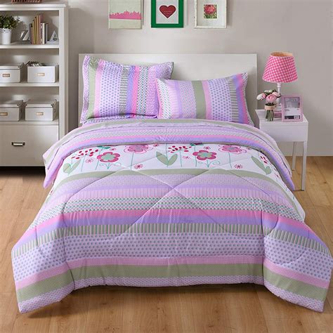 MarCielo Kids Comforter Set Girls Comforter Set Kids Bedding Set ...