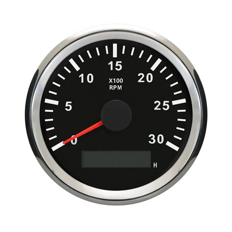 ELING Universal Tachometer RPM REV Counter RPM with Hour Meter 3000RPM ...