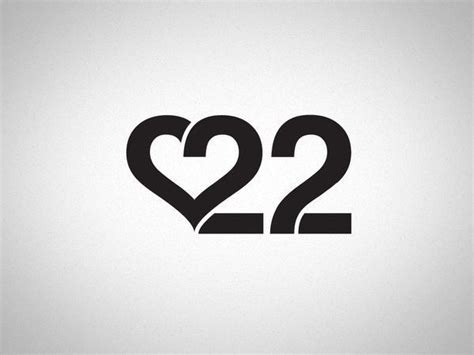 number 22 fonts