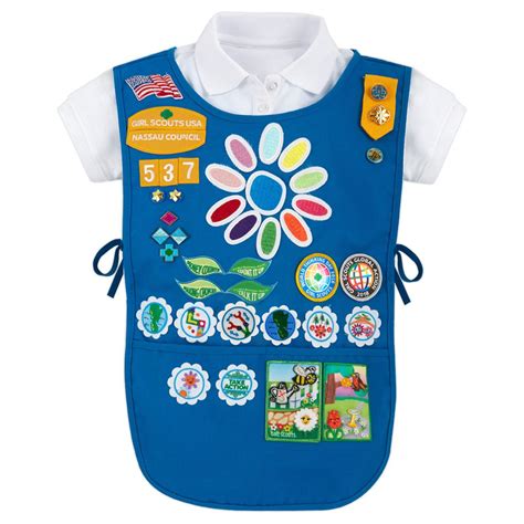 Official Daisy Tunic | Girl scout daisy uniform, Girl scout daisy vest ...