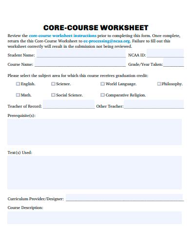 Image result for Course Review Worksheet