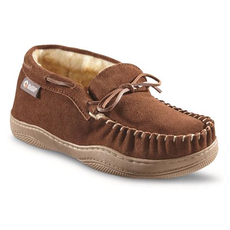 Guide Gear Mens Moccasin Slippers Suede Chukka, Indoor and Outdoor ...