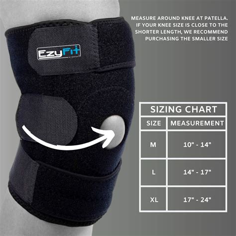 EzyFit Knee Brace Support For Arthritis, ACL, LCL, MCL, Sports Exercise ...