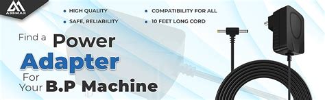 ADDMAX AC Power Adapter for Omron Blood Pressure Monitors (5, 7, 10 ...