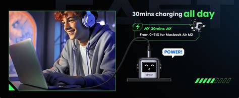 UGREEN RobotGaN 65W Charger - Fast and Compact – Ugreen India