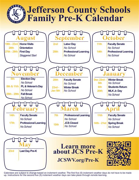 Calendar | Jefferson County Schools