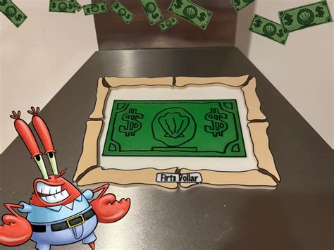Mr. Krabs First Dollar Spongebob fridge magnet by elikoll MakerWorld ...