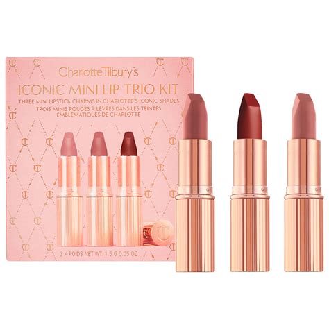 Charlotte Tilbury + Mini Iconic Matte Revolution Lip Trio Set