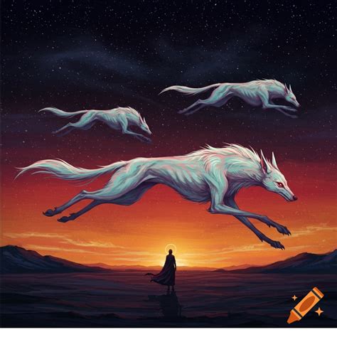 Hounds of heaven on Craiyon