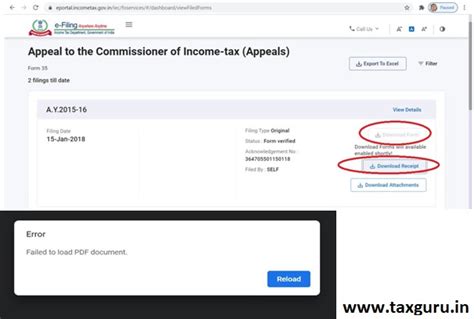 Representation to FM on Measures for Glitches in New E-Filing Portal