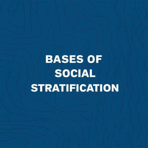 Social stratification: meaning and bases (class, caste, ethnicity ...