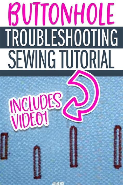 Sewing Machine Buttonhole Troubleshooting 的图像结果