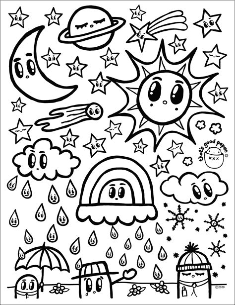 Free printable coloring pages for weather, Download Free printable ...