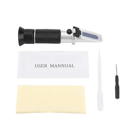 Portable Refractometer Professional Hand Held Brix Refractometer 0~20% ...