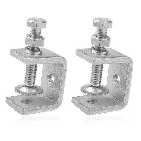NALACAL 2 Pack 304 Stainless Steel Small C Clamps, 1 Inch Mini C-Clamps ...